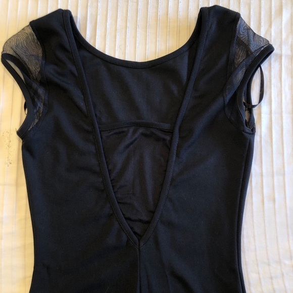 Bebe Black Studded Mesh Midi Dress - Picture 3 of 4